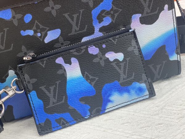 LOUIS VUITTON GASTON WEARABLE WALLET SUNRISE MONOGRAM ECLIPSE 22CM M81753 - Image 3