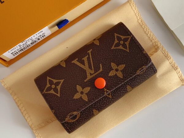 LOUIS VUITTON 6 KEY HOLDER BROWN AND ORANGE 10CM M62630 - Image 3