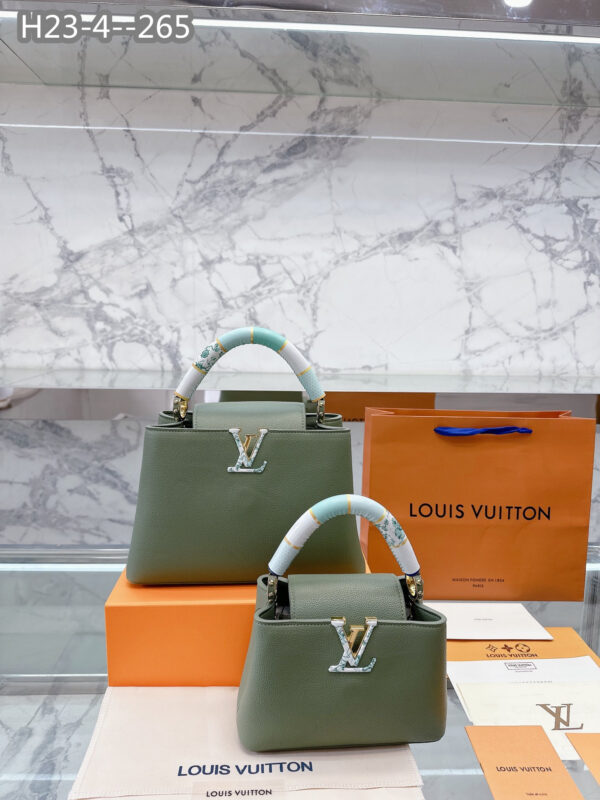 LOUIS VUITTON CAPUCINES GREEN 27CM M21639 - Image 3