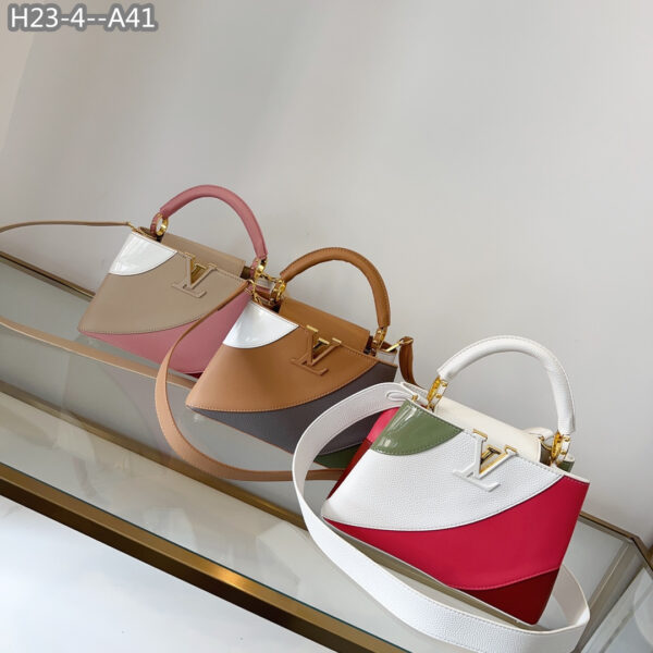 LOUIS VUITTON CAPUCINES 27CM GREY AND PINK M59864 - Image 3