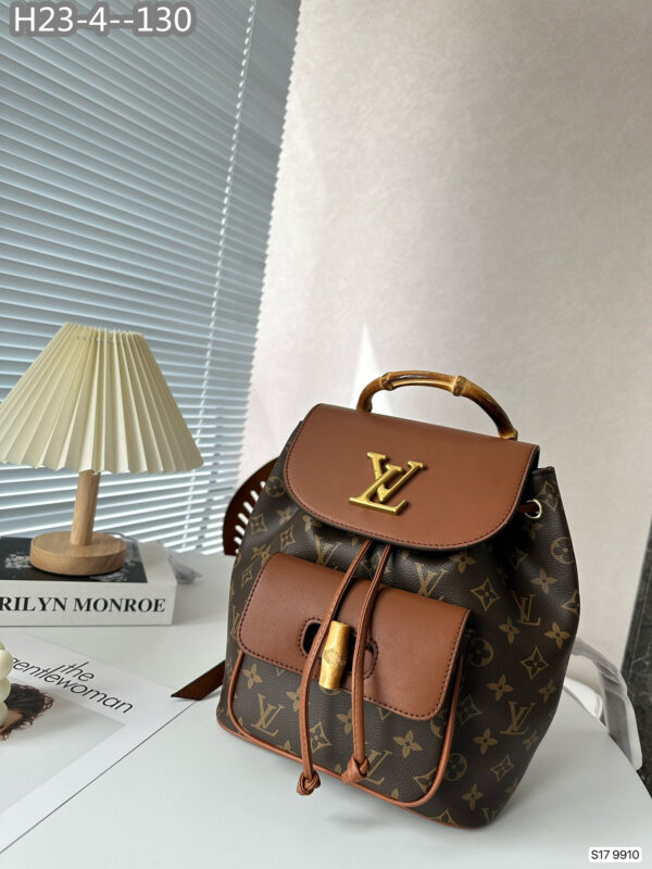 LOUIS VUITTON BAMBOO IN BROWN BACKPACK 27CM - Image 3