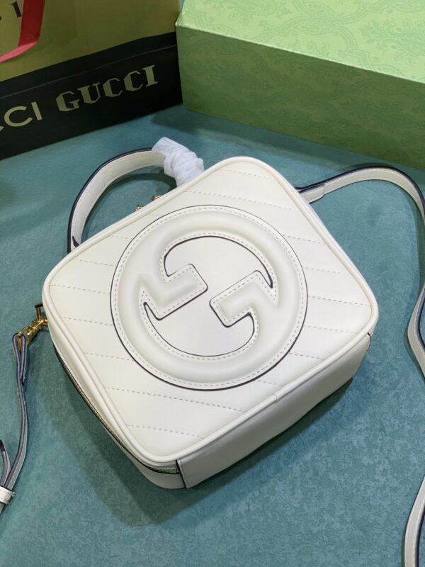 GUCCI BLONDIE TOP HANDLE BAG WHITE 20CM 744434 1IV0G 9022 - Image 3