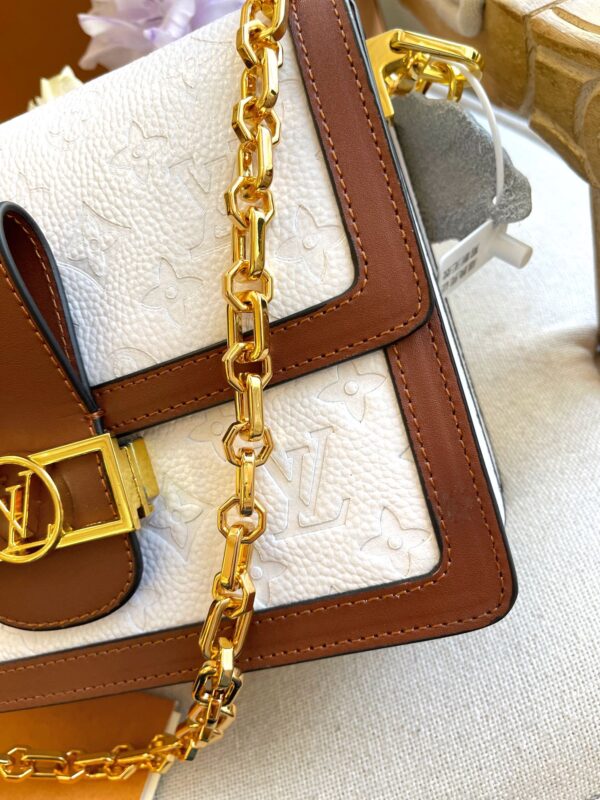 LOUIS VUITTON DAUPHINE 25CM WHITE AND BROWN M45959 - Image 3
