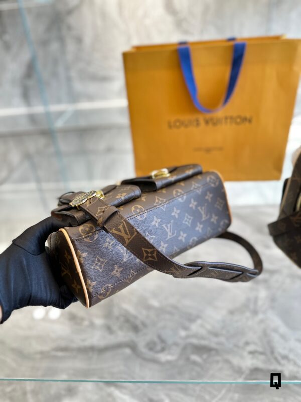 LOUIS VUITTON MANHATTAN PM TOP HANDLE BAG BROWN 29CM M40026 - Image 3