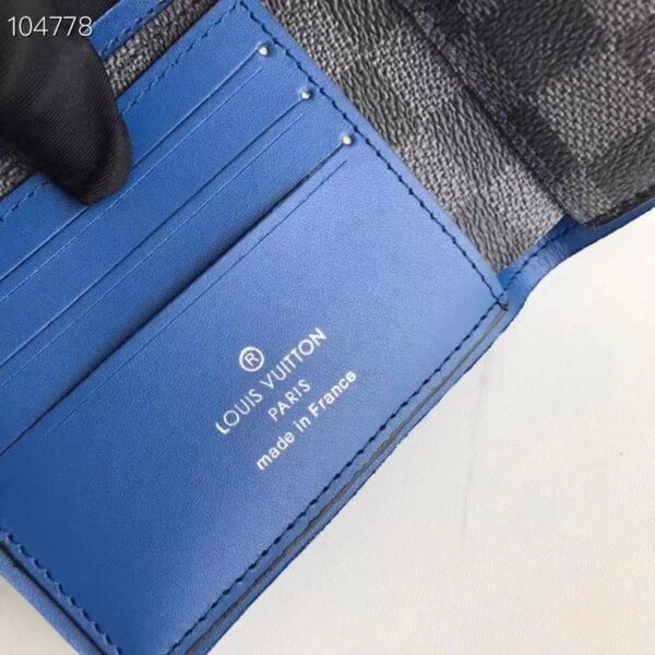 LOUIS VUITTON MULTIPLE WALLET DAMIER GRAPHITE BLACK AND GREEN 11CM N64434 - Image 3
