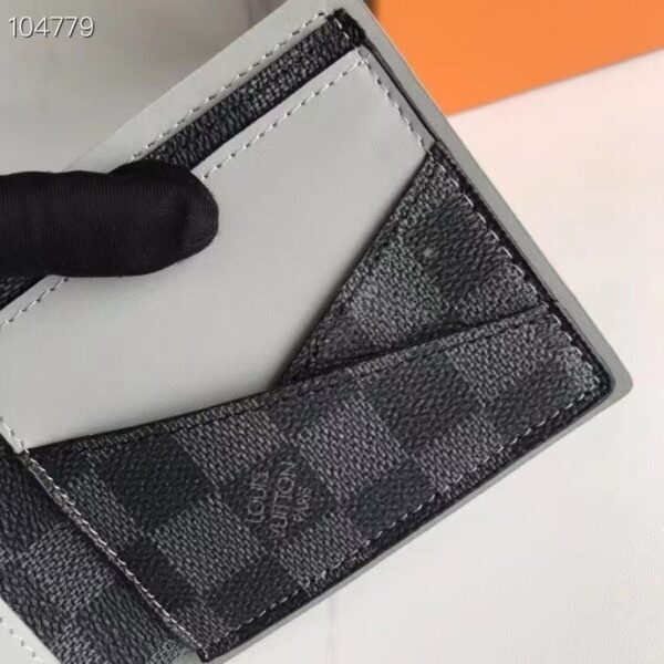 LOUIS VUITTON MULTIPLE WALLET DAMIER GRAPHITE BLACK AND GREY 11CM N64434 - Image 3