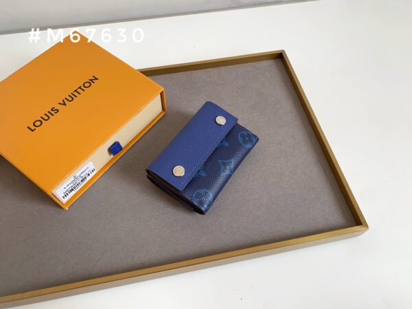 LOUIS VUITTON DISCOVERY COMPACT WALLET NAVY BLUE 9CM M67630 - Image 4