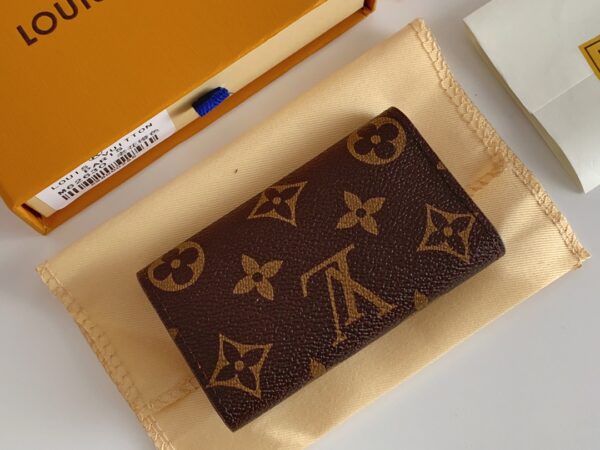 LOUIS VUITTON 6 KEY HOLDER BROWN AND ORANGE 10CM M62630 - Image 4