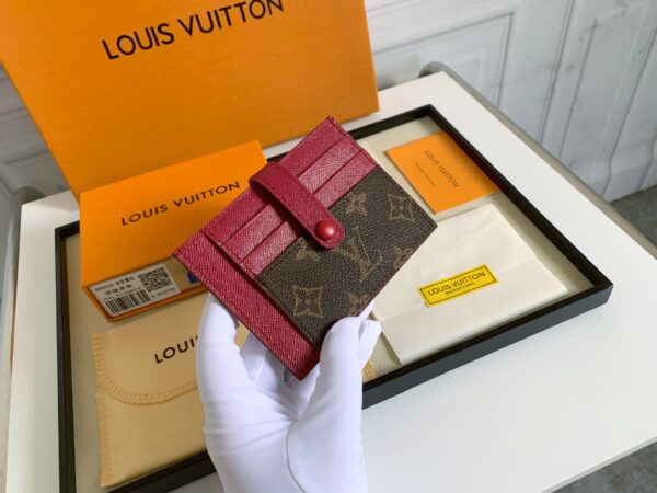 LOUIS VUITTON MULTI CARD HOLDER WALLETS DARK PINK 11CM M66532 - Image 2