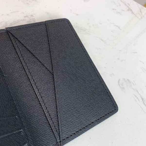 LOUIS VUITTON POCKET ORGANIZER MONOGRAM ECLIPSE CANVAS BLACK 11CM M61696 - Image 4
