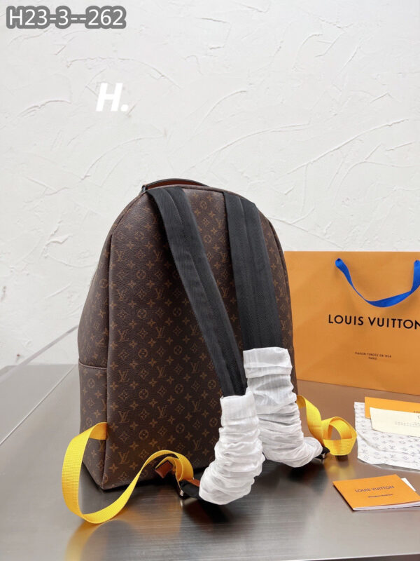 LOUIS VUITTON BACKPACK MULTIPOCKET BROWN GREEN AND BLUE 38CM - Image 4