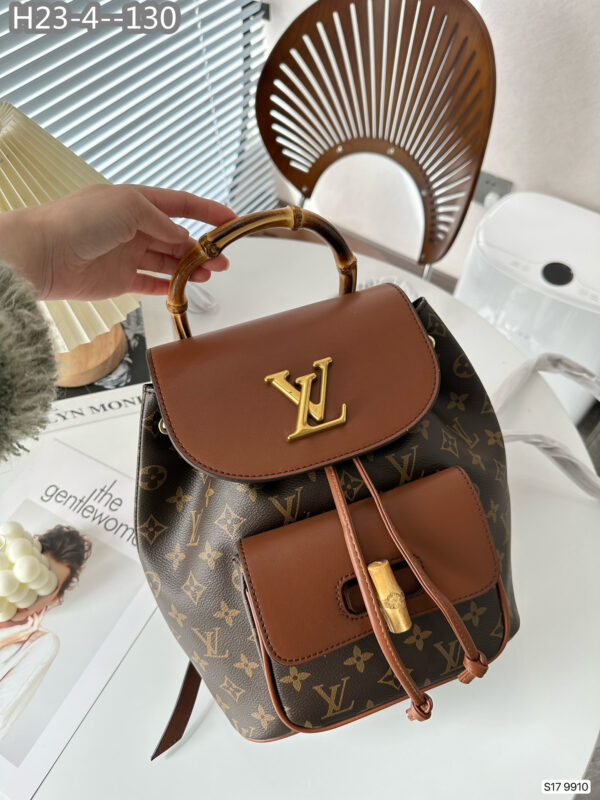 LOUIS VUITTON BAMBOO IN BROWN BACKPACK 27CM - Image 4