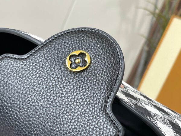 LOUIS VUITTON CAPUCINES BB BLACK 27CM M20716 - Image 4