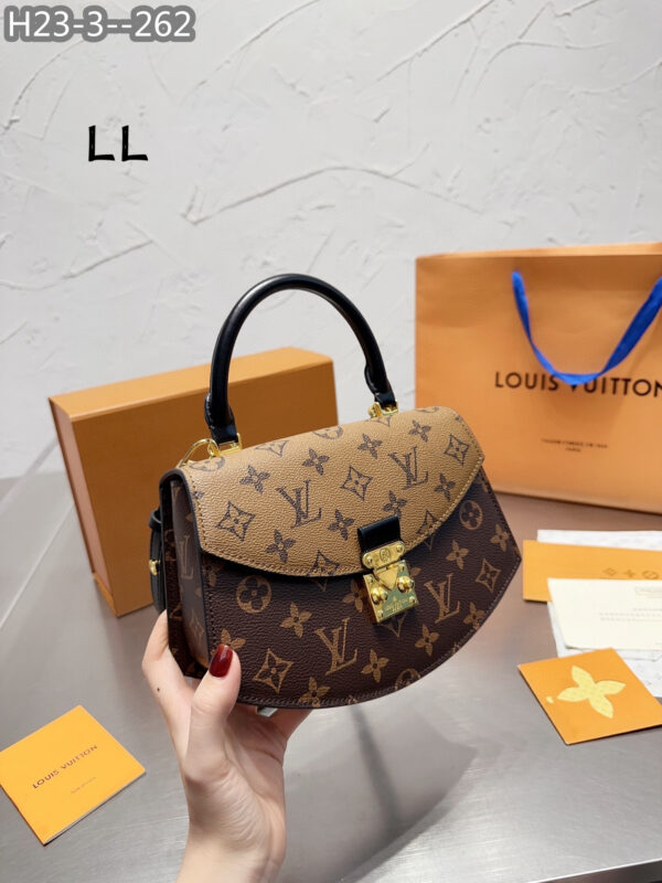 LOUIS VUITTON TILSITT BAG BROWN 23CM M46548 - Image 4