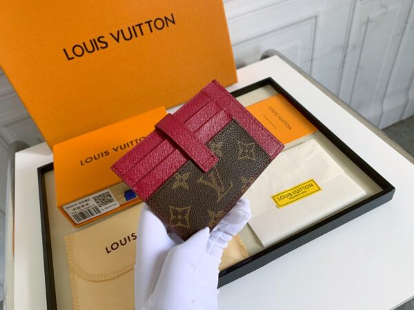 LOUIS VUITTON MULTI CARD HOLDER WALLETS DARK PINK 11CM M66532 - Image 3