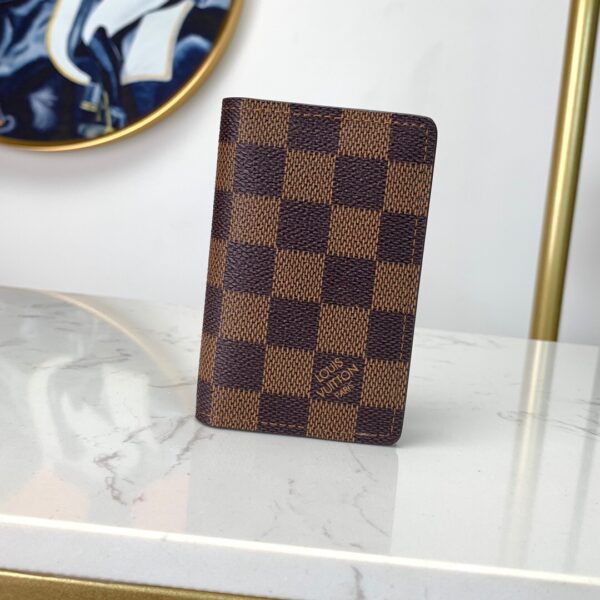 LOUIS VUITTON POCKET ORGANIZER DAMIER BROWN CANVAS 11CM N63143 - Image 10