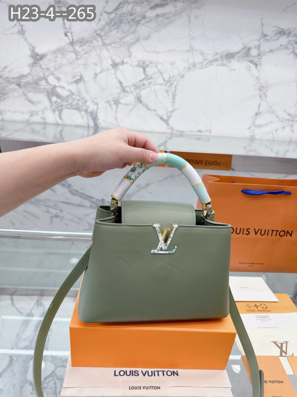LOUIS VUITTON CAPUCINES GREEN 27CM M21639 - Image 5