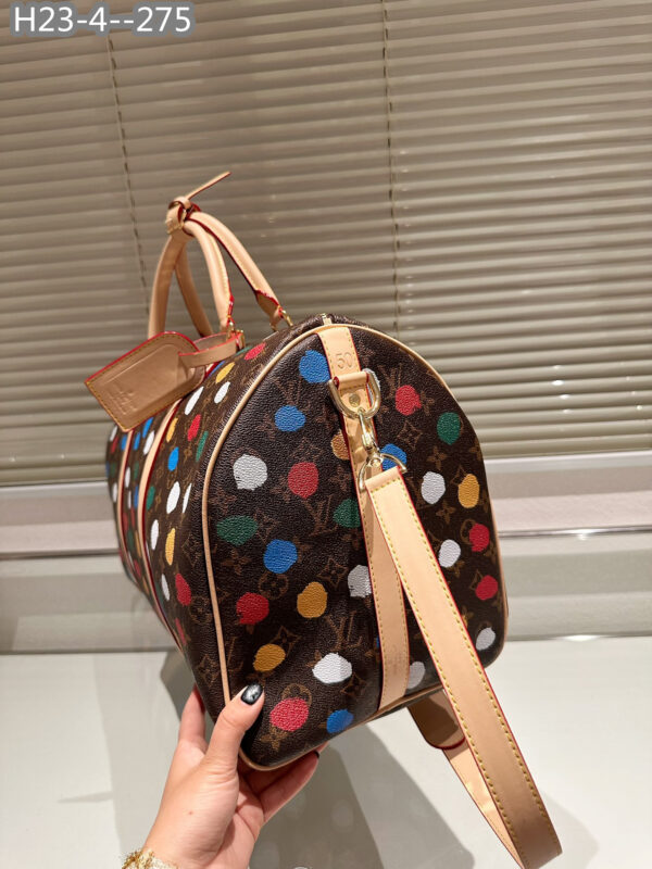 LOUIS VUITTON X YK BANDOULIÈRE KEEPALL 50 BROWN M46377 - Image 5