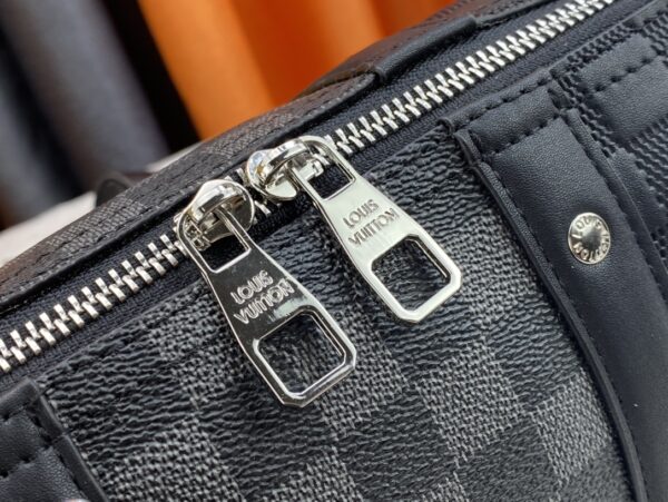LOUIS VUITTON CITY KEEPALL BLACK GRAPHITE 27CM N40452 - Image 5