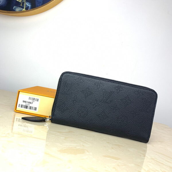 LOUIS VUITTON LONG ZIPPY WALLET BLACK 19CM M61867 - Image 6