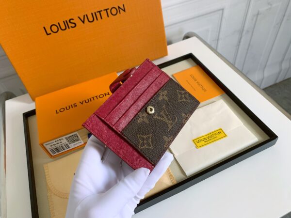 LOUIS VUITTON MULTI CARD HOLDER WALLETS DARK PINK 11CM M66532 - Image 4