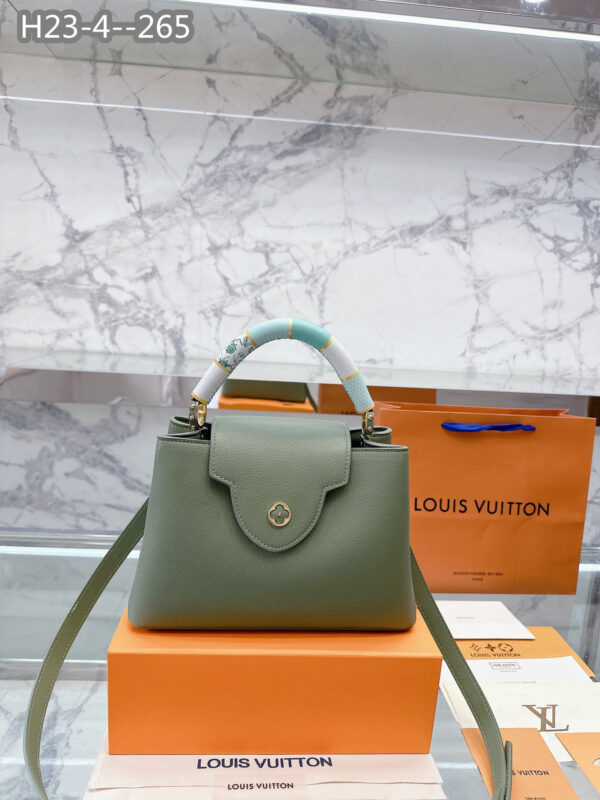 LOUIS VUITTON CAPUCINES GREEN 27CM M21639 - Image 6
