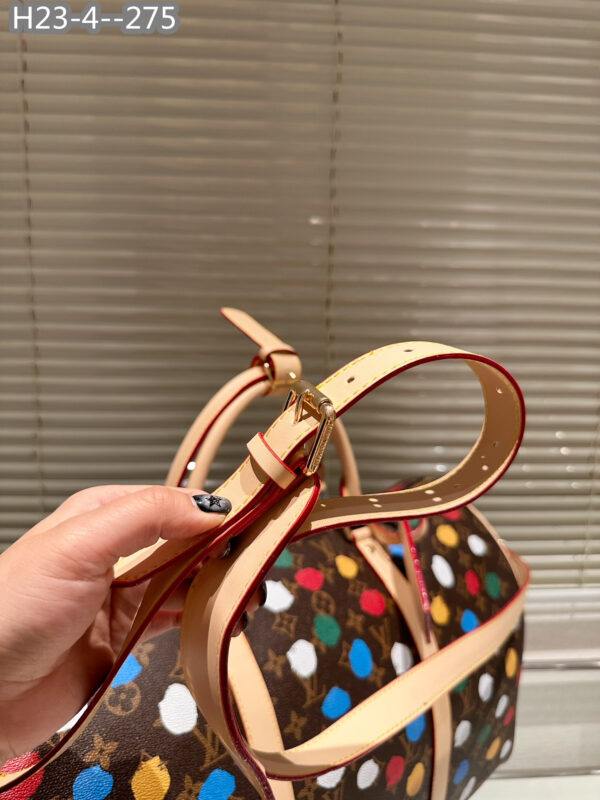 LOUIS VUITTON X YK BANDOULIÈRE KEEPALL 50 BROWN M46377 - Image 6