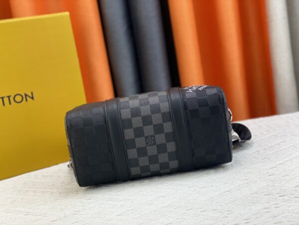 LOUIS VUITTON CITY KEEPALL BLACK GRAPHITE 27CM N40452 - Image 6