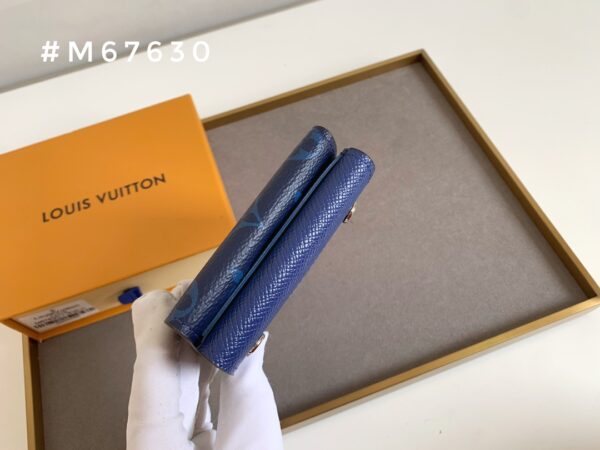 LOUIS VUITTON DISCOVERY COMPACT WALLET NAVY BLUE 9CM M67630 - Image 7