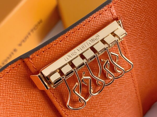 LOUIS VUITTON 6 KEY HOLDER BROWN AND ORANGE 10CM M62630 - Image 7