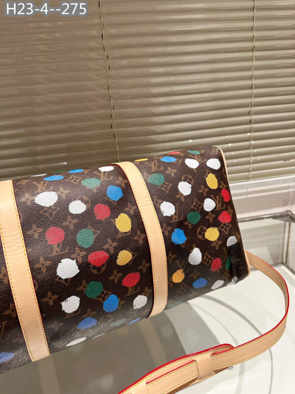 LOUIS VUITTON X YK BANDOULIÈRE KEEPALL 50 BROWN M46377 - Image 7