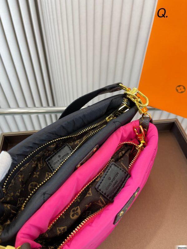 LOUIS VUITTON MAXI MULTI POCHETTE ACCESSOIRES BLACK PINK 25CM - Image 8