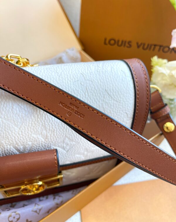 LOUIS VUITTON DAUPHINE 25CM WHITE AND BROWN M45959 - Image 7
