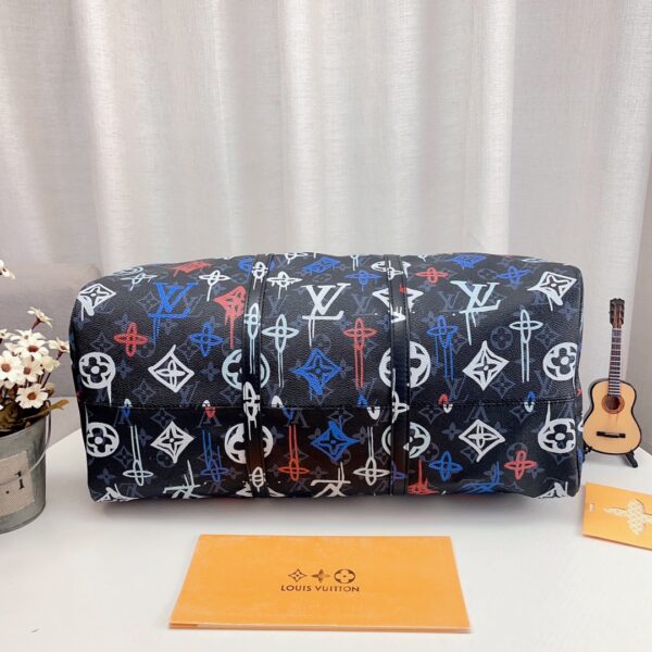 LOUIS VUITTON KEEPALL BANDOULIÈRE 50 LV GRAFFITI ORANGE 45CM M21384 - Image 7