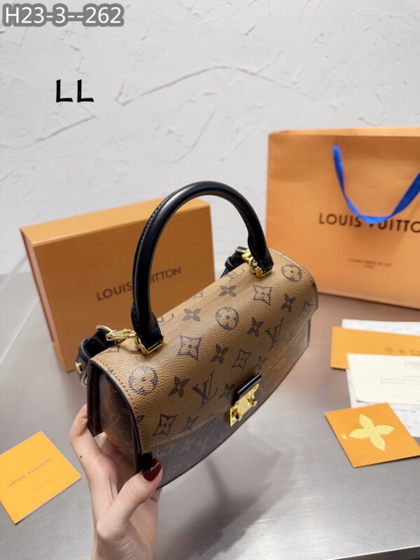LOUIS VUITTON TILSITT BAG BROWN 23CM M46548 - Image 7