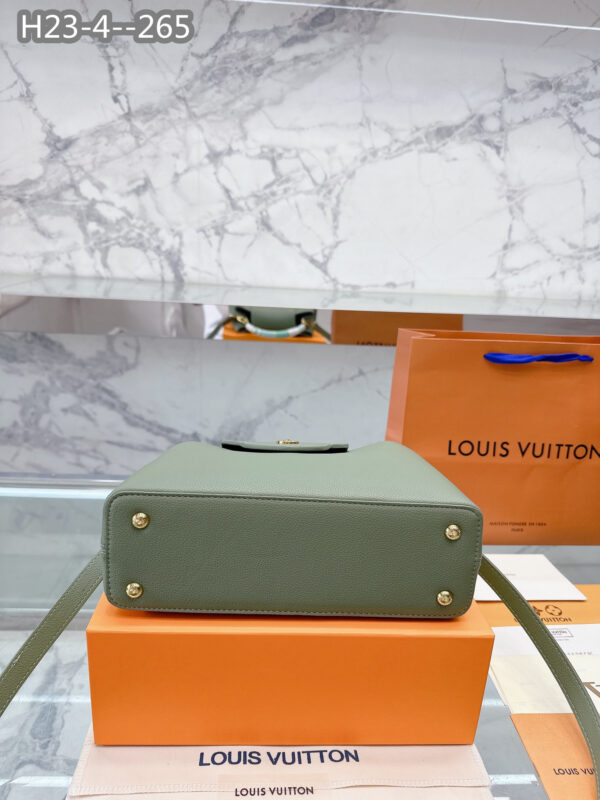 LOUIS VUITTON CAPUCINES GREEN 27CM M21639 - Image 8