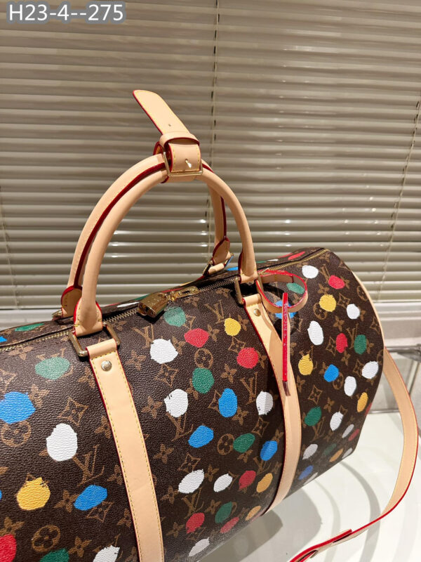 LOUIS VUITTON X YK BANDOULIÈRE KEEPALL 50 BROWN M46377 - Image 8