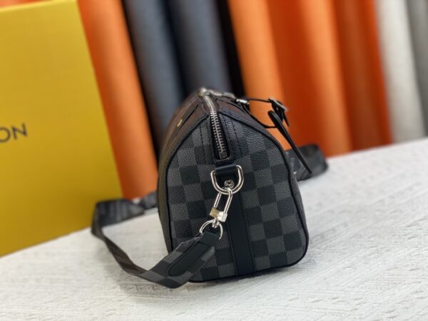 LOUIS VUITTON CITY KEEPALL BLACK GRAPHITE 27CM N40452 - Image 8