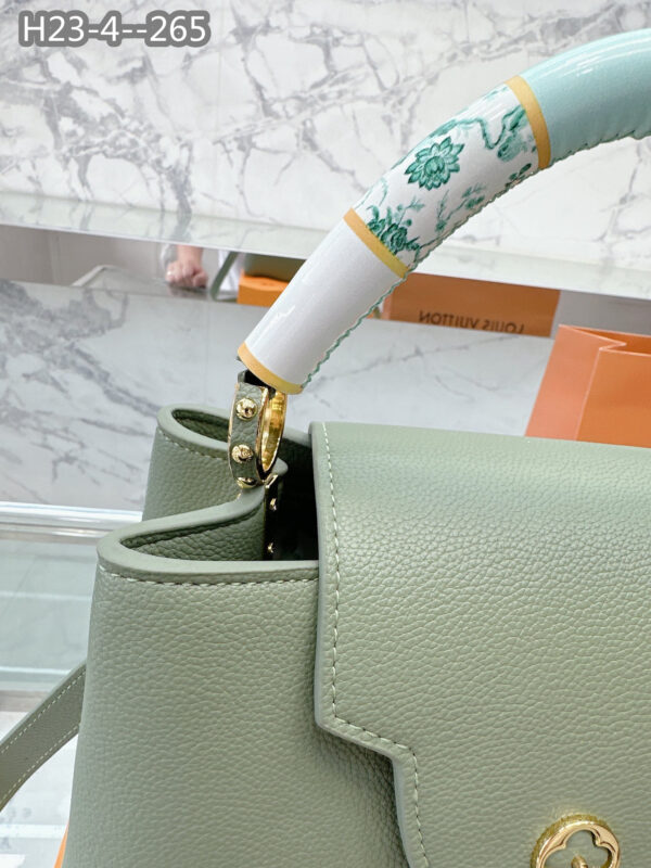 LOUIS VUITTON CAPUCINES GREEN 27CM M21639 - Image 9