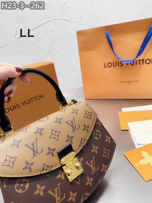 LOUIS VUITTON TILSITT BAG BROWN 23CM M46548 - Image 9