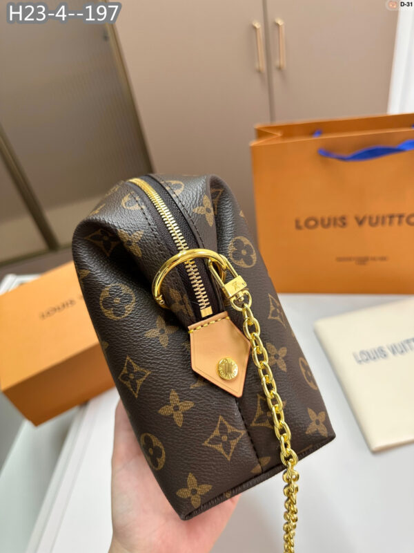 LOUIS VUITTON COSMETIC POUCH GM BROWN 27CM M46458 - Image 9
