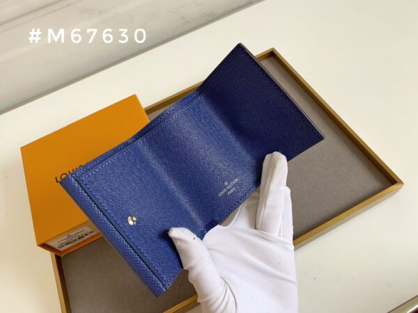 LOUIS VUITTON DISCOVERY COMPACT WALLET NAVY BLUE 9CM M67630 - Image 9
