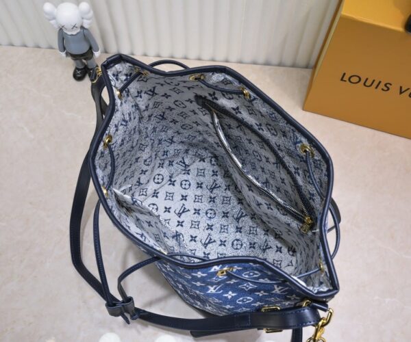 LOUIS VUITTON DENIM JACQUARD TEXTIL PETIT NOE 28.5CM M59606 - Image 3