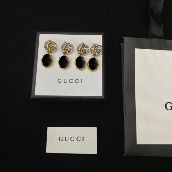 GUCCI GG BLACK EARRINGS - Image 5