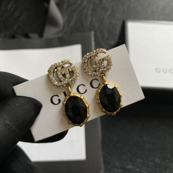 GUCCI GG BLACK EARRINGS - Image 4