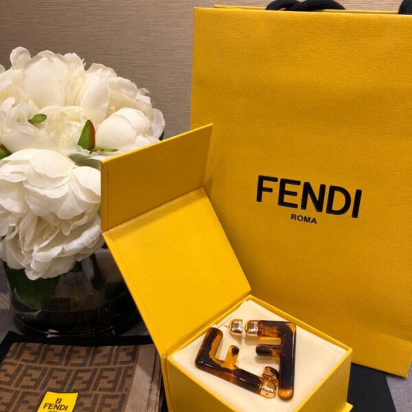 FENDI LOGO EARRINGS - Image 3