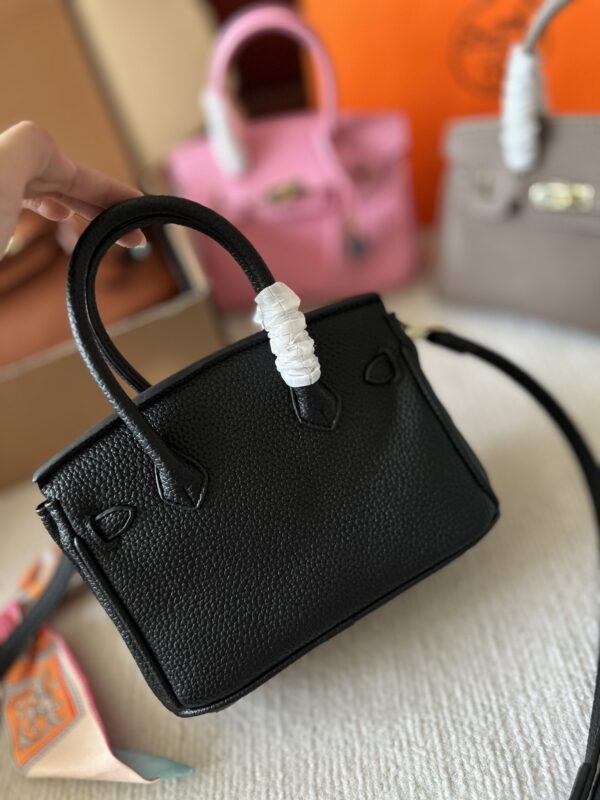 HERMES BIRKIN 20 TOGO BLACK 20CM - Image 6