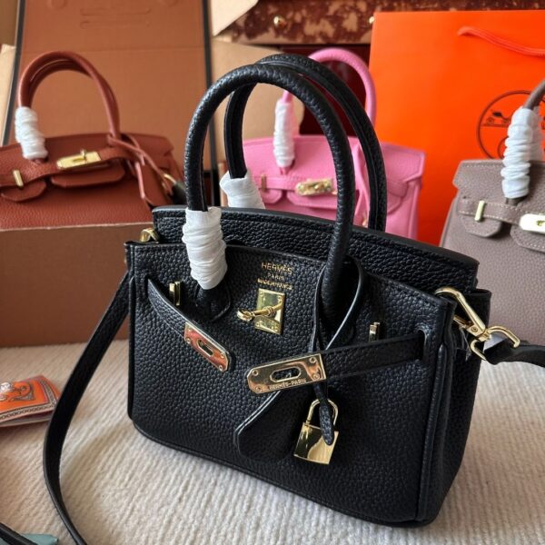 HERMES BIRKIN 20 TOGO BLACK 20CM - Image 7