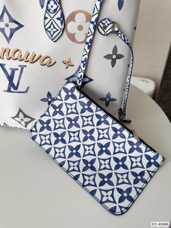 LOUIS VUITTON OKINAWA BAG BLUE 33CM - Image 4