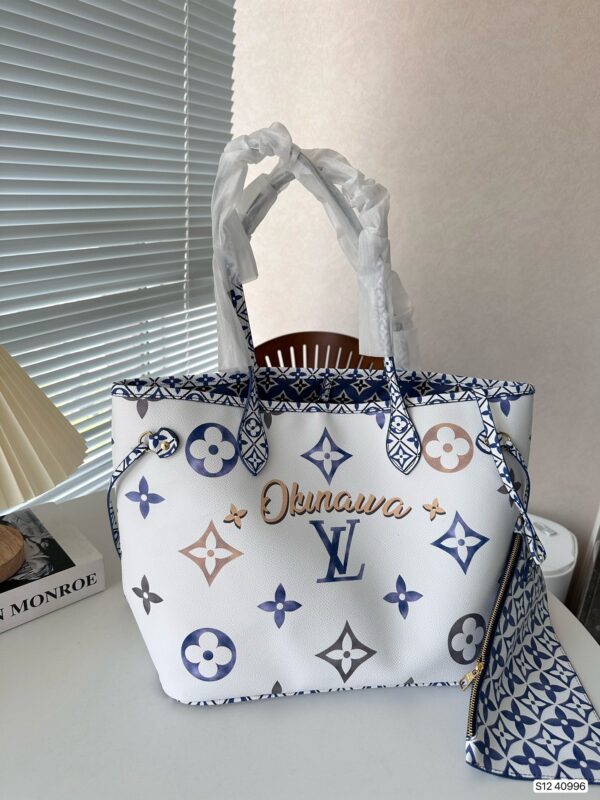 LOUIS VUITTON OKINAWA BAG BLUE 33CM - Image 7